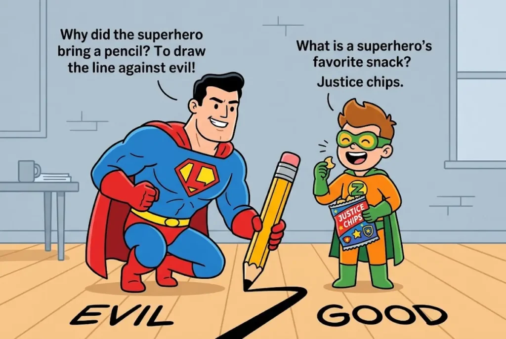 Superhero Cartoon Jokes for Comic Book Fans