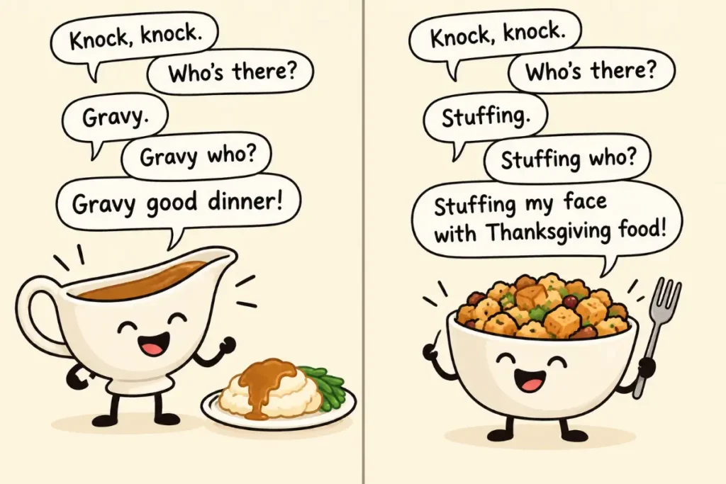 Thanksgiving Food Knock Knock Jokes