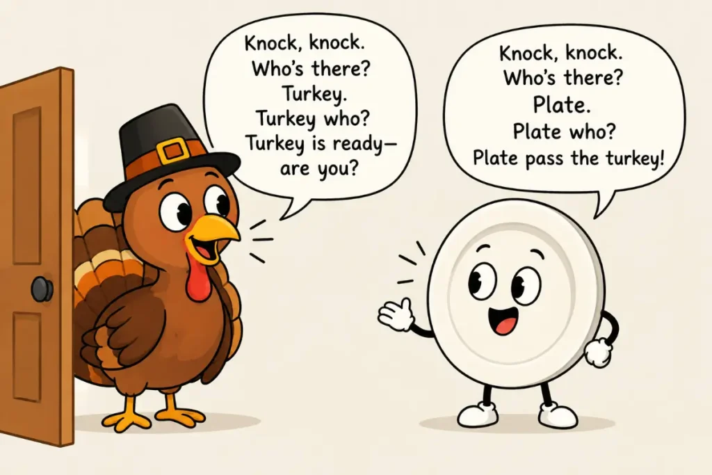 Thanksgiving Knock Knock Jokes for the Dinner Table
