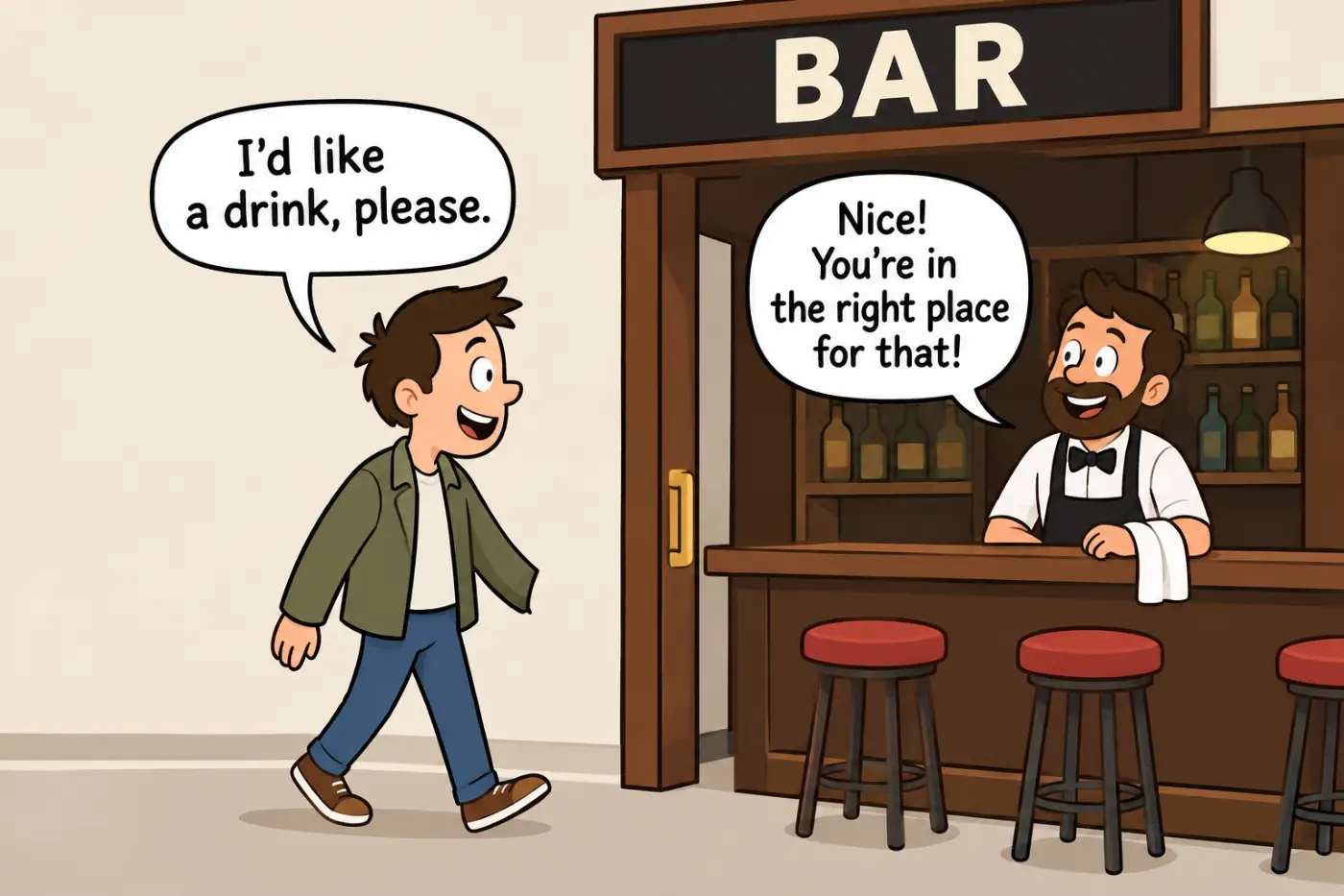 walking into a bar jokes
